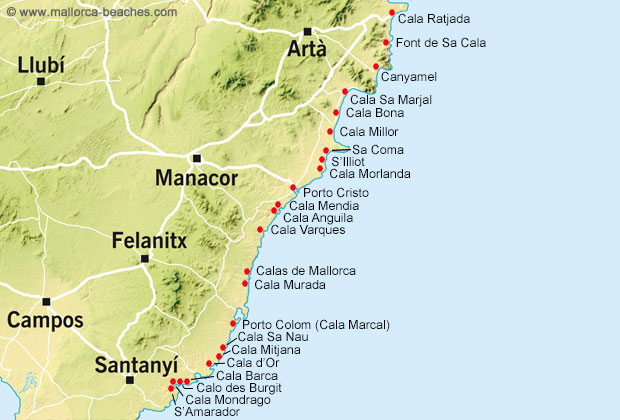 Strände an der Ostküste | Mallorca Strände